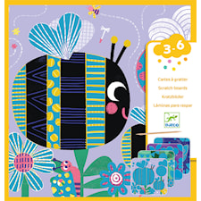 Skrapkort Insekter 4 Bilder Djeco