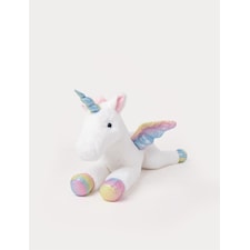 Liggande Enhörning Regnbågsfärgad Gosedjur 60 cm Teddykompaniet