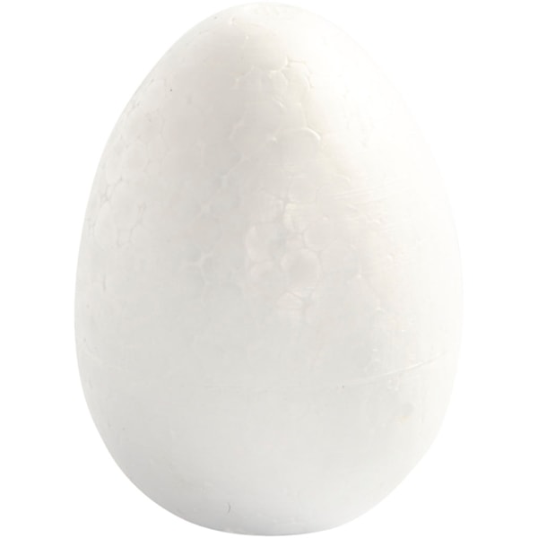 Egg, H: 8 cm, 5 stk., hvit