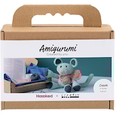DIY Kit Amigurumi Mus mint & rosa 1 förp