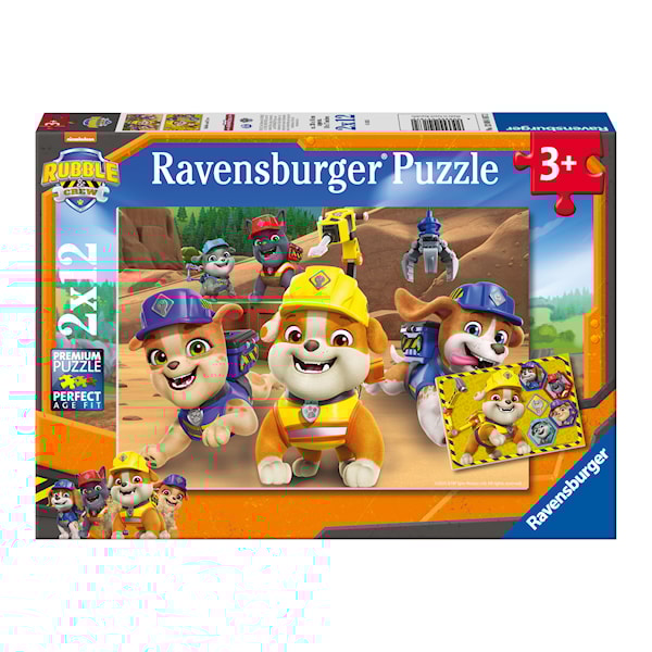 Rubble & Crew Team in Action! Puslespill 2x12 brikker, Ravensburger