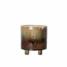 ByOn John Kruka Stengods L:14 x W:14 x H:15 cm Brun