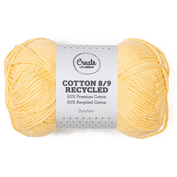 Cotton 8/9 Garn 100g Recycled Sunshine A519 Adlibris