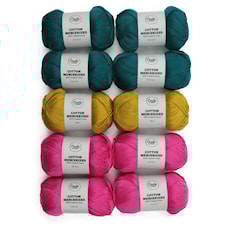 Garnpaket Adlibris Cotton Mercerized 100g Brocade 10-pack