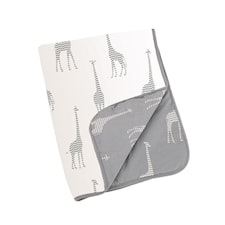 Filt Vadderad ECO 75x100, Giraffe Grå, Doomoo