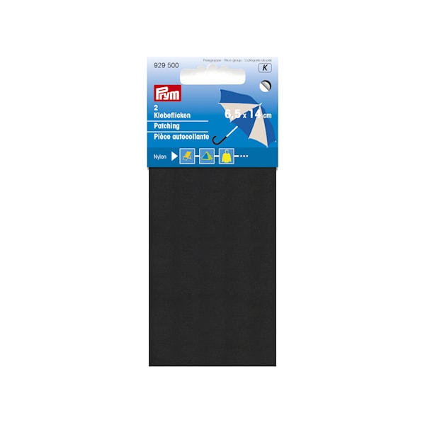 Reparasjonslapper Nylon 6,5 x 14 cm 1 stk. Sort Prym