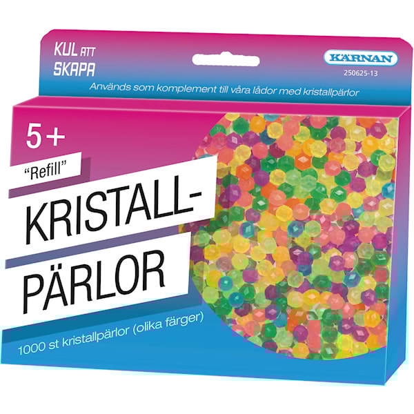 Gøy å skape - Krystallperler Refill 1000-pk, Kärnan