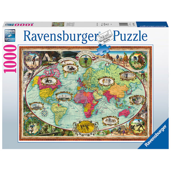 Bicycle Ride Around The World Pussel 1000 bitar Ravensburger