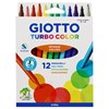 Tuschpennor 12-p vattenbaserade, Giotto Turbo Color
