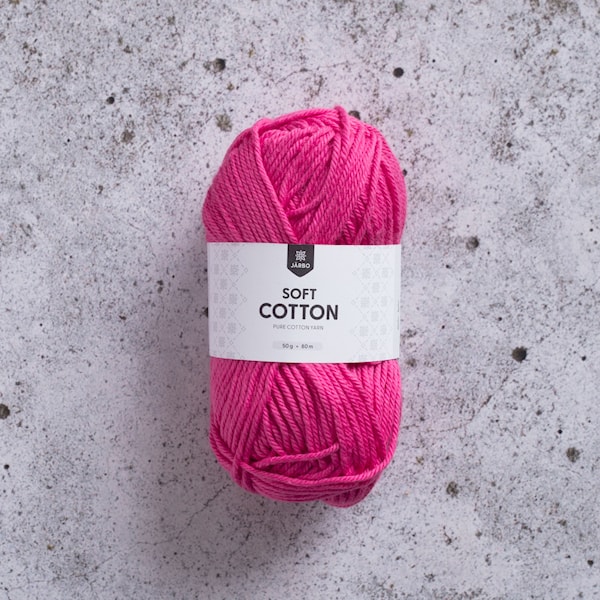 Soft Cotton Bomullsgarn 50 g Cerise (8825) Järbo
