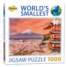 Verdens minste puslespill med 1000 brikker Mount Fuji