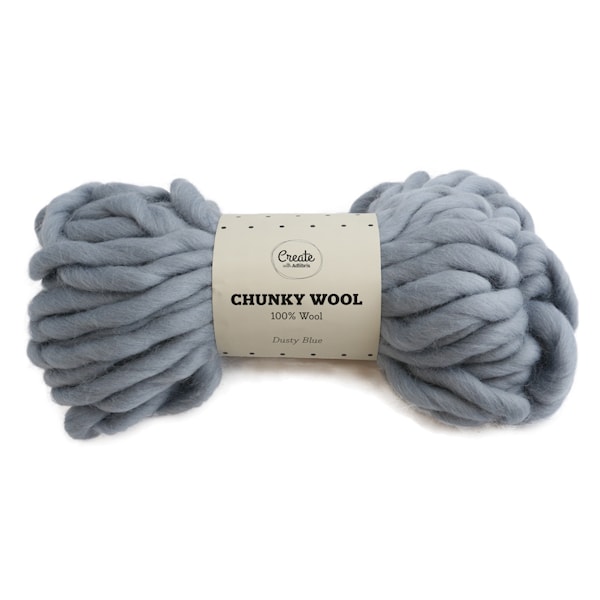 Adlibris Chunky Wool lanka Dusty Blue 200g A006