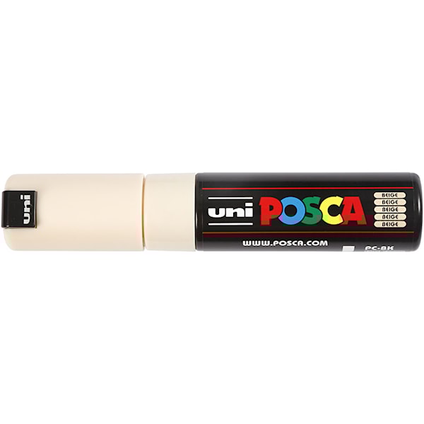 Posca Tusj, nr. PC-8K, strek 8 mm, bred, beige, 1 stk.