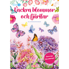 Blommor och fjärilar med stickers Tactic