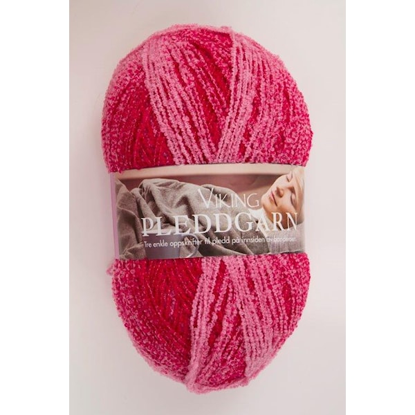 Pleddgarn 350 g Cerise 764 Viking Garn