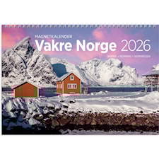 Magnetkalender 2026 A4 Vakre Norge GRIEG