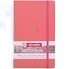 Skissebok Korallrød 13x21 cm 140g 80 kremhvite sider Talens Art Creation