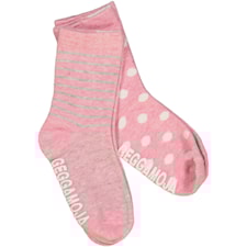 Antislip Strumpa Classic 2-pack, Rosa, Strl 25-27, Geggamoja