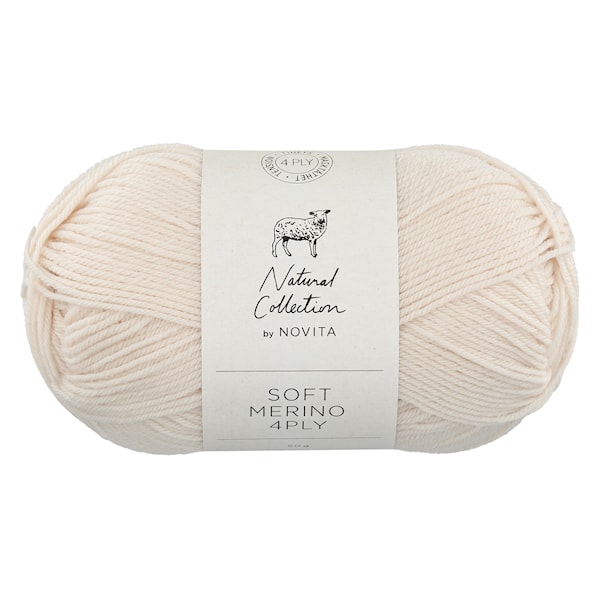 Soft Merino 4PLY Ullgarn 50g Novita (mannagrynsgröt, moss & vildvin ...