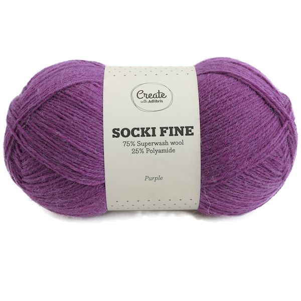 Adlibris Socki Fine 100g Purple A142