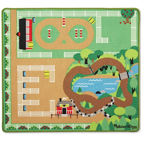Around the Ranch Horse Rug Melissa & Doug - barnmattor Around the Ranch Horse Rug Melissa & Doug - barnmattor