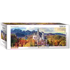 Neuschwanstein Castle in Autumn, Panorama Pussel, 1000 bitar, Eurographics