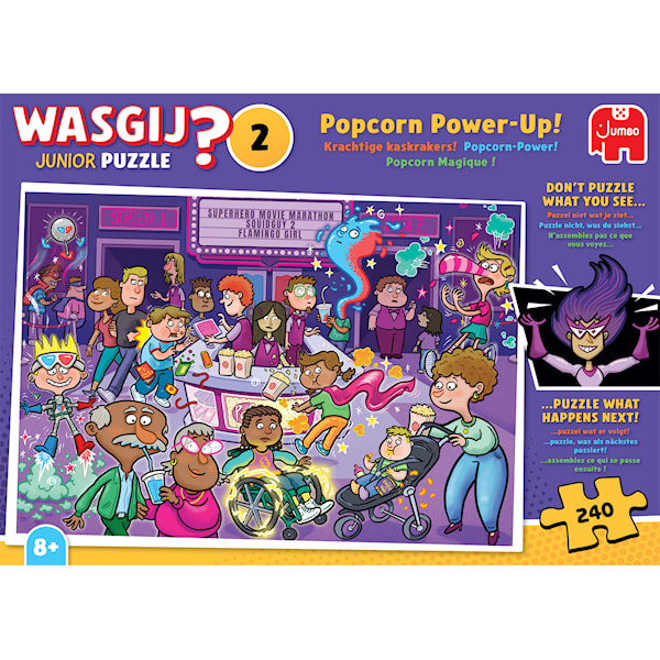 Wasgij Junior 2 - Popcorn Power - Up! Pussel 240 bitar