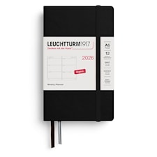 Weekly Planner 2026 A6 Black Leuchtturm1917
