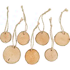 Puukiekot, halk. 35-45 mm, paksuus 7 mm, 7 kpl/ 1 pkt