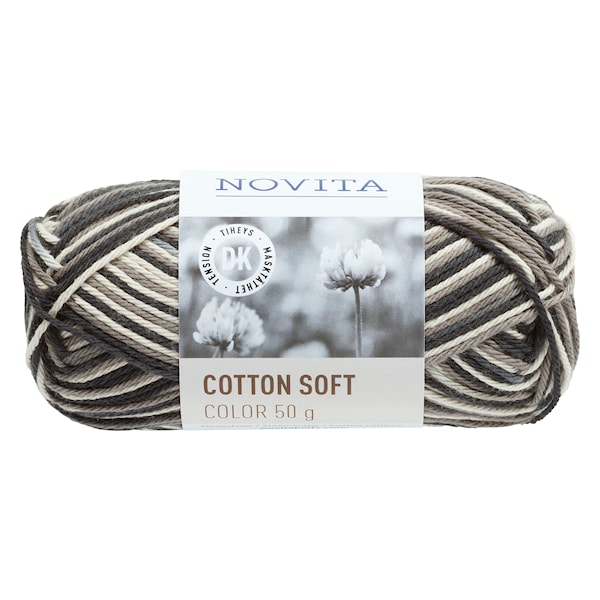 Novita Cotton Soft Color Bomullsgarn 50 g stein 890