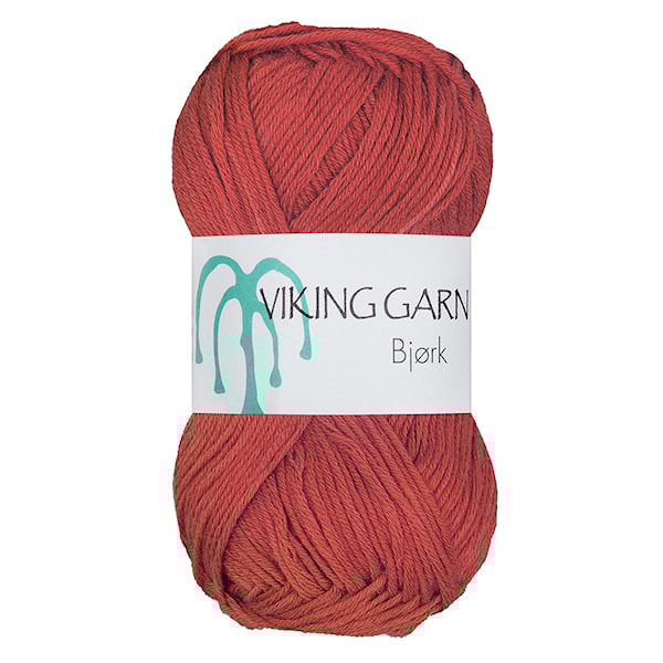 Bjørk 50 g Brent oransje 554 Viking Garn