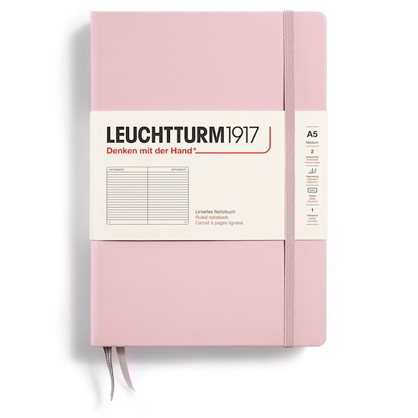 Notatbok A5 Hard Linjert Pudder Leuchtturm1917