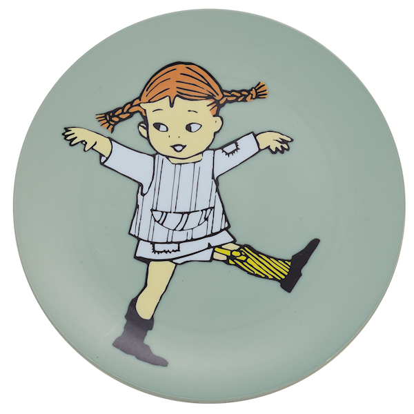 Pippi Sirkus Flat tallerken grønn Rätt Start