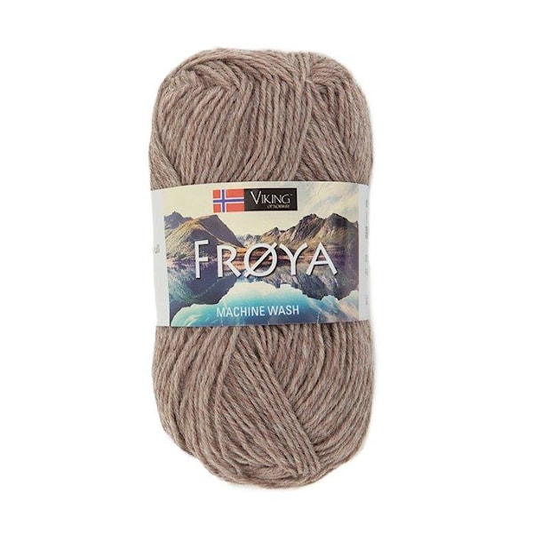 Viking of Norway Froya Garn Ullmix 50g Ljusbrun 281