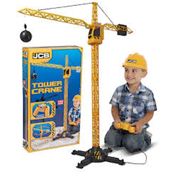 JCB Tower Crane, Radiostyrd Lyftkran, 100 cm