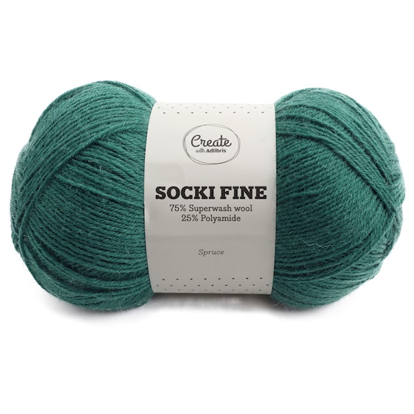 Adlibris Socki Fine 100g Spruce A140