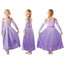 Frozen 2 Elsa Klänning Prologue Maskeraddräkt Barn