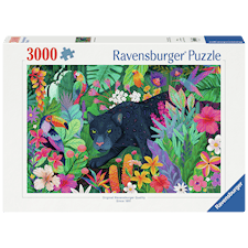 Panther in Flowery Jungle Palapeli 3000 palaa Ravensburger