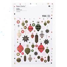 Klistermärken, Julgran med Folieeffekt 6 ark