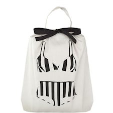 Bag-all Bikini Bag Old School Pose 100% Bomull 32,5x31,5x6 cm Svart/Hvit