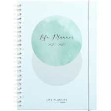 Kalender A5 LifePlanner Blue 21/22 GRIEG