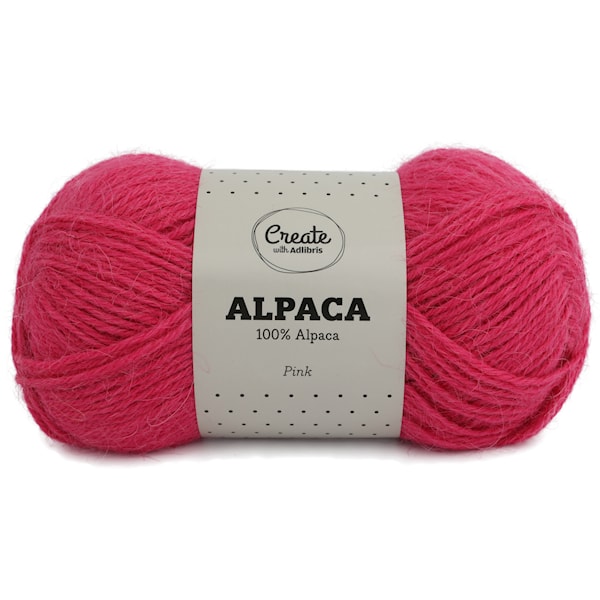 Adlibris Alpacka garn 50g Pink A038