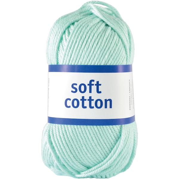 Järbo Soft Cotton Garn Bomull 50g Pastel Turquoise