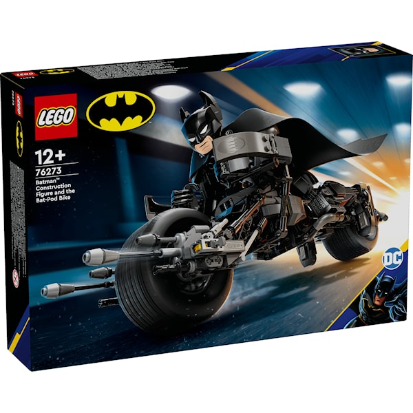 LEGO Super Heroes 76273 Byggbar Batman-figur og batpod-sykkelen -  Byggesett - Plast