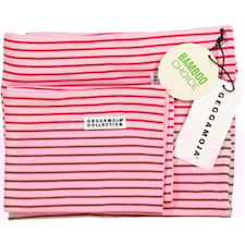 Bambubäddset- Vagn/Vagga, Rosa/Röd, Geggamoja