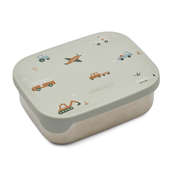 Arthur Lunchbox Vehicles Dove Blue Liewood