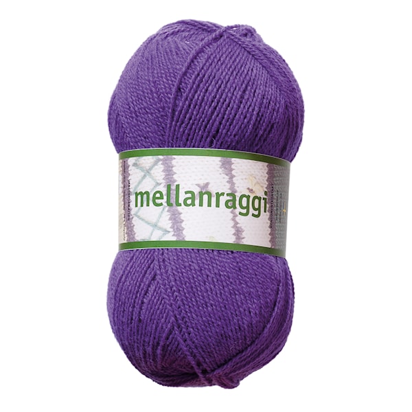 Mellanraggi Garn Ullmix 100g Lila (28207)