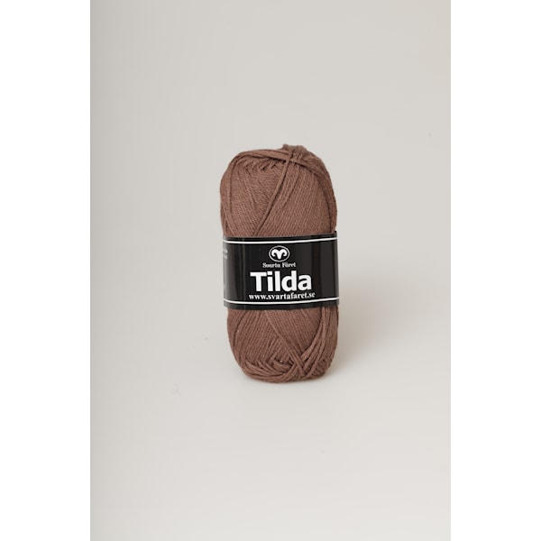 Svarta Fåret Tilda Garn Bomullsmix 50g brun 26