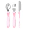 Twistshake Learn Cutlery Stainless Steel 12+m Pastel Pink
