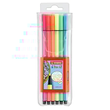 Ritpennor Fiberpenna STABILO Pen 68, 6/fp Neon